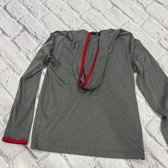 Nebraska Kids Gray and Red Hoodie - Picture 5 of 5
